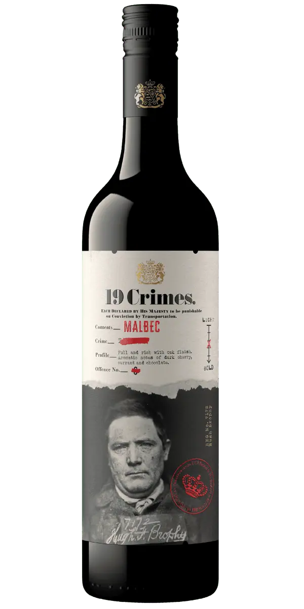 19 Crimes Malbec 750ml Bayfields Liquor Superstore