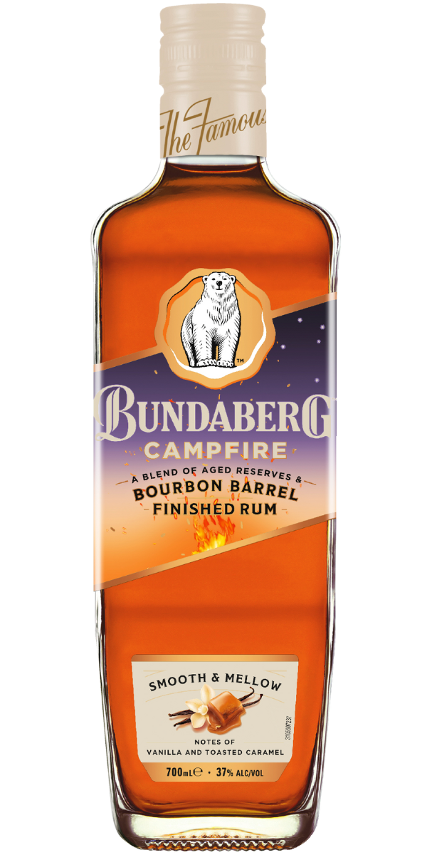 Bundaberg Campfire Bourbon Barrel Finished Rum 700ml Bayfields Liquor Superstore