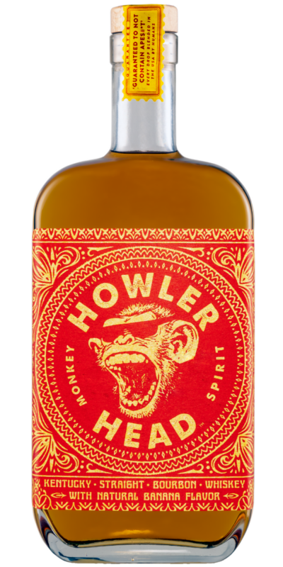 Howler Head Kentucky Straight Banana Infused Bourbon 700ml Bayfields Liquor Superstore